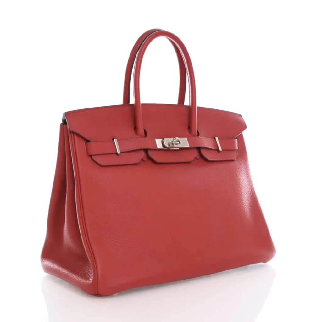 Hermes Birkin 35 Rouge Garance Clemence