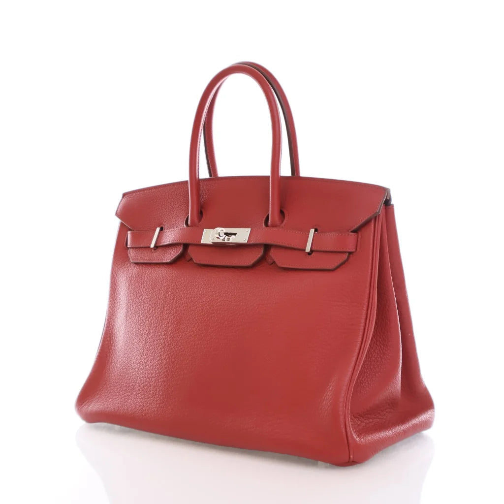 Hermes Birkin 35 Rouge Garance Clemence