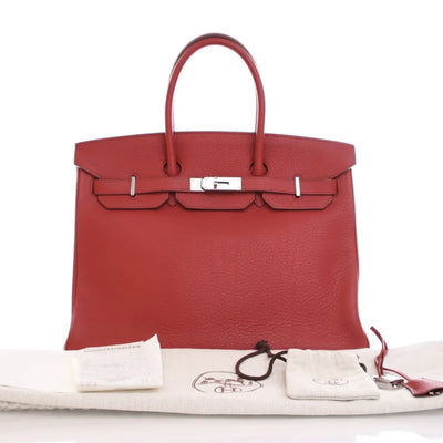 Hermes Birkin 35 Rouge Garance Clemence