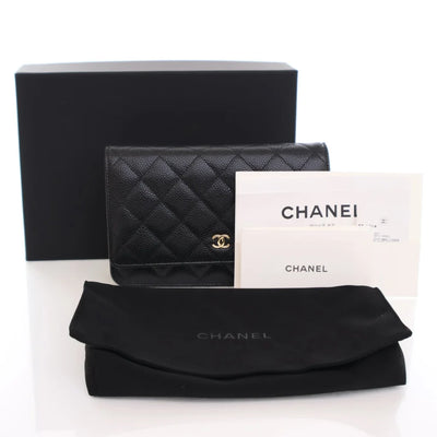 Chanel Wallet On Chain (WOC) Black Caviar