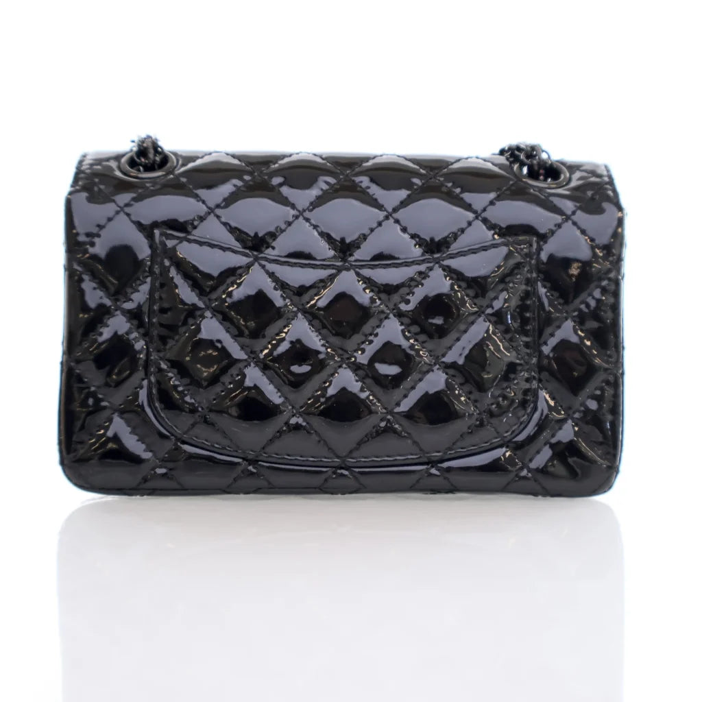 Chanel Mini Reissue 224 Black Patent