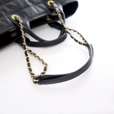 Chanel Deauville Tote Black Calfskin