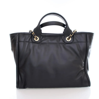 Chanel Deauville Tote Black Calfskin