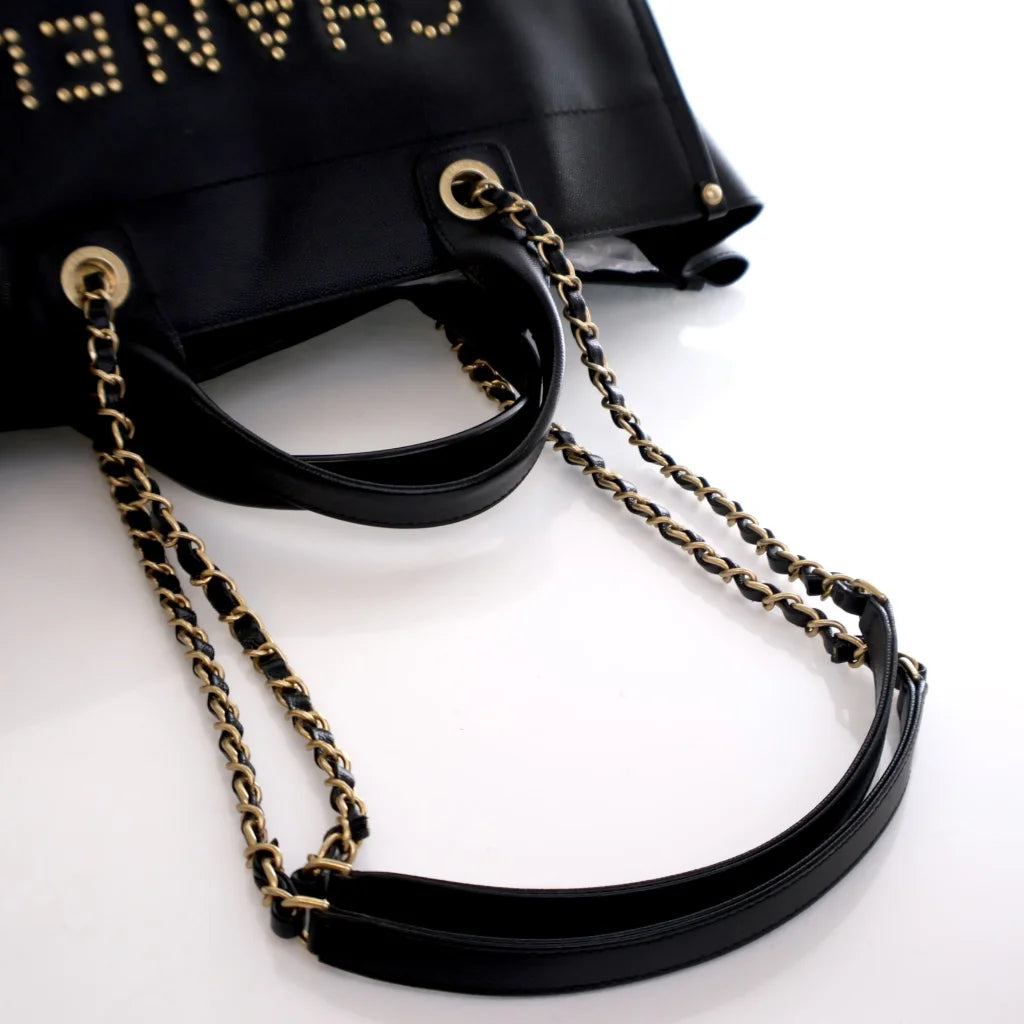 Chanel Medium Deauville Tote Black Caviar