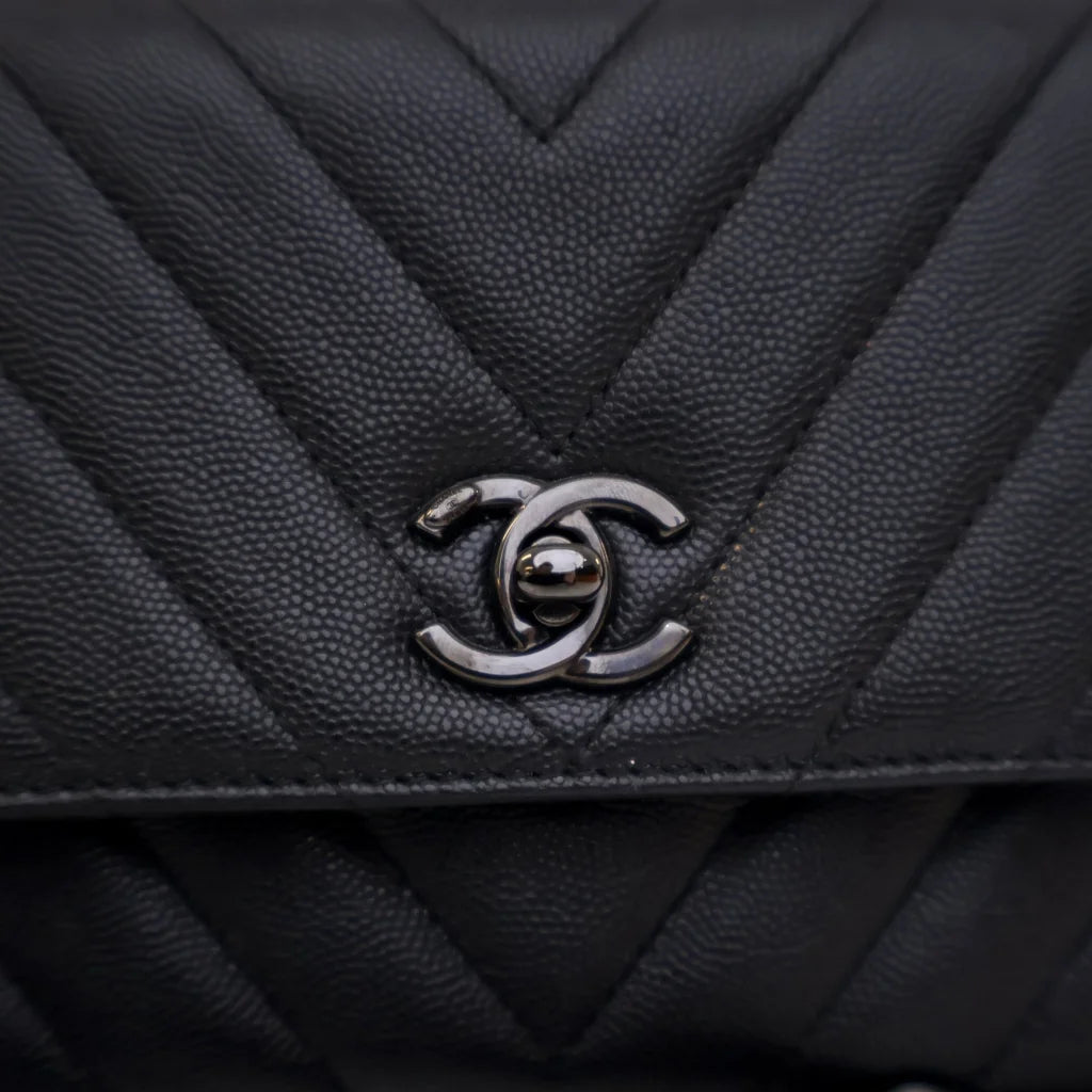 Chanel Coco Handle Small Black Caviar