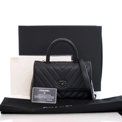 Chanel Coco Handle Small Black Caviar