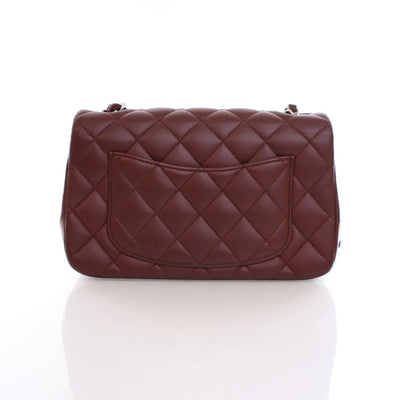 Chanel Mini Rectangle Burgundy Lambskin