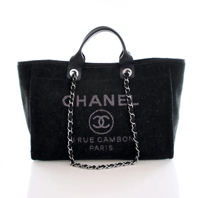 Chanel Medium Deauville Tote Black