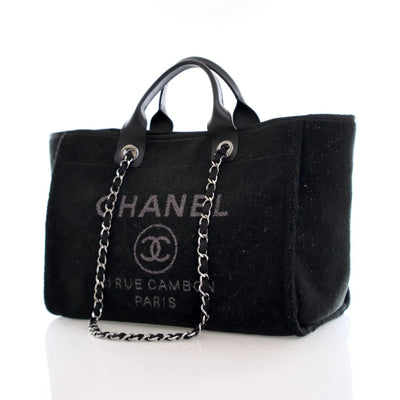 Chanel Medium Deauville Tote Black