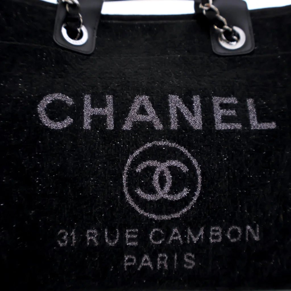 Chanel Medium Deauville Tote Black