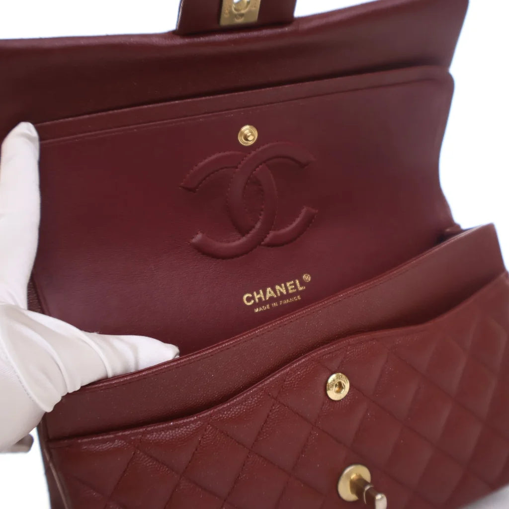 Chanel Classic Flap Medium Red Caviar