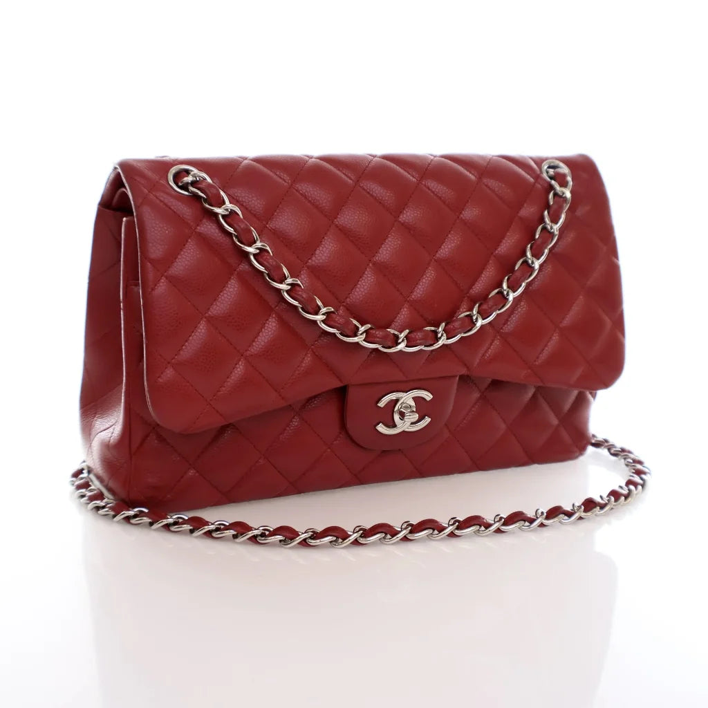 Chanel Classic Flap Jumbo Red Caviar