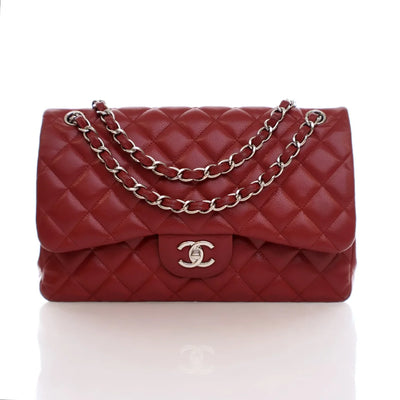 Chanel Classic Flap Jumbo Red Caviar