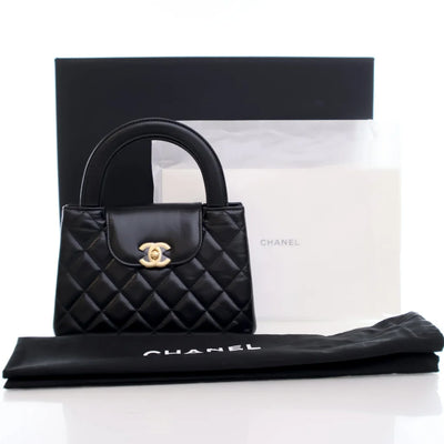 Chanel Kelly Shopping Bag Black Calfskin