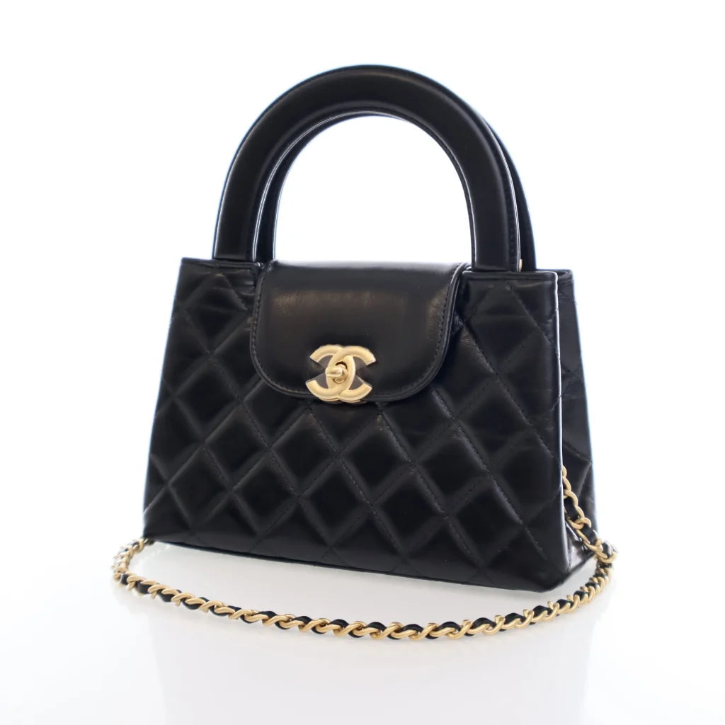 Chanel Kelly Shopping Bag Black Calfskin