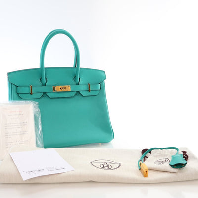 Hermes Vert Verone Epsom Birkin 30