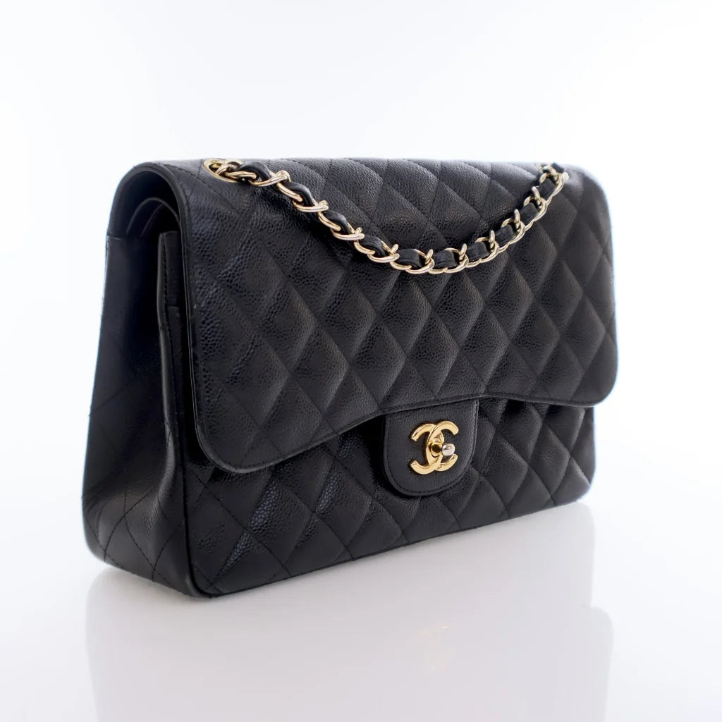 Chanel Classic Flap Jumbo Black Caviar