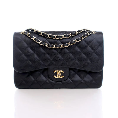 Chanel Classic Flap Jumbo Black Caviar