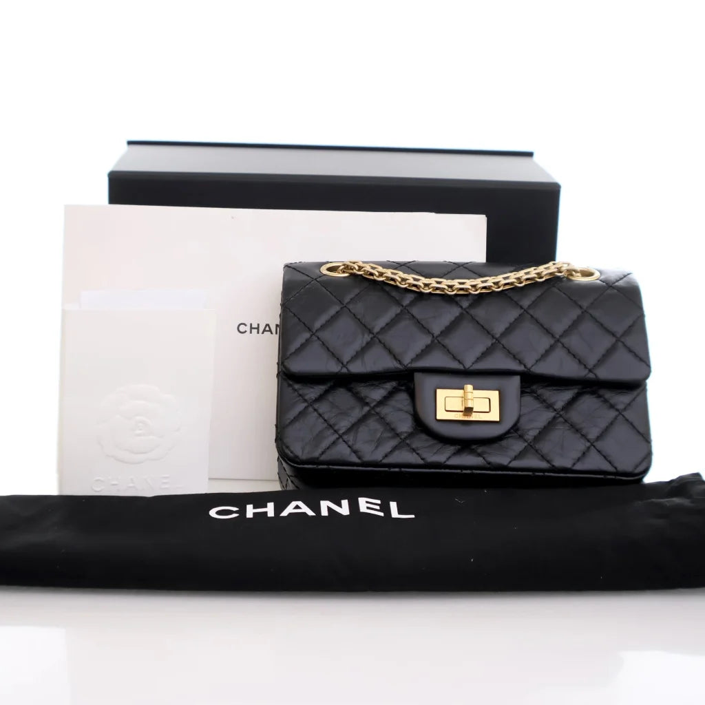 Chanel Mini Reissue 224 Black Calfskin