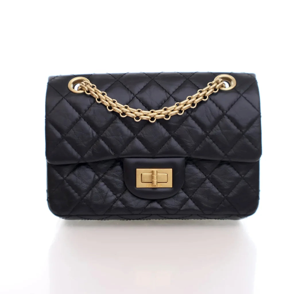 Chanel Mini Reissue 224 Black Calfskin