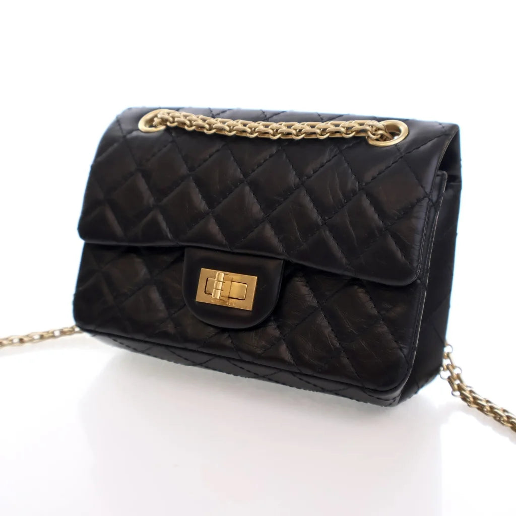 Chanel Mini Reissue 224 Black Calfskin