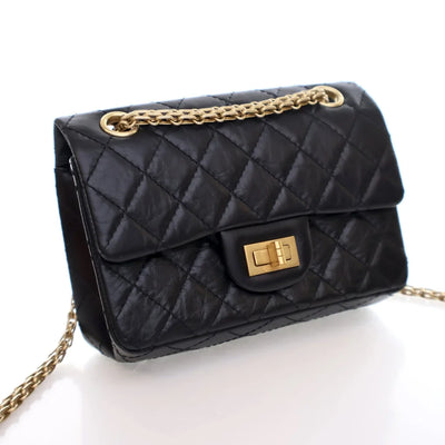 Chanel Mini Reissue 224 Black Calfskin