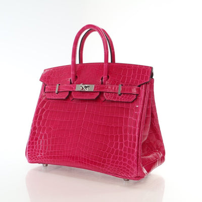 Hermes Rose Mexico Niloticus Crocodile Birkin 25