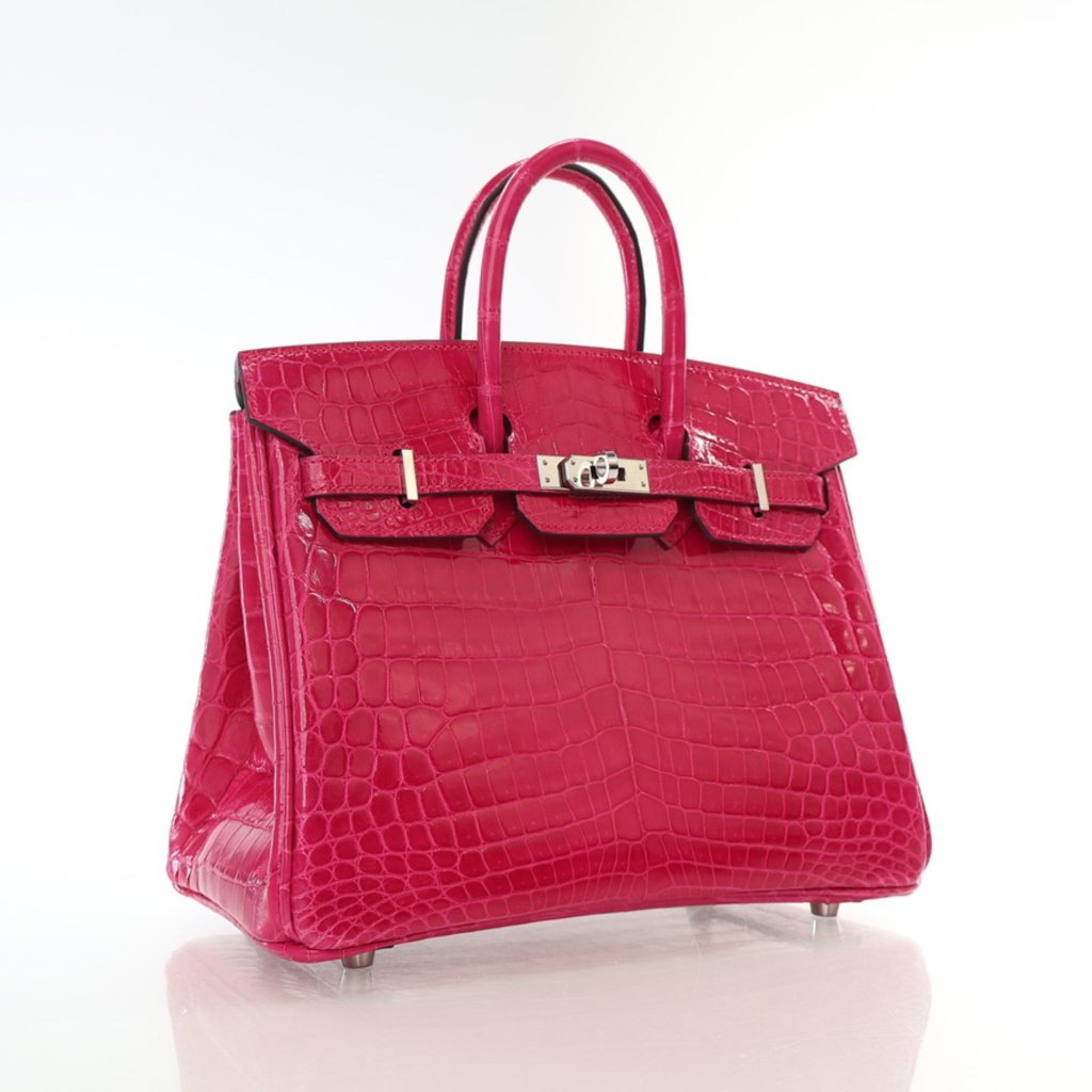 Hermes Rose Mexico Niloticus Crocodile Birkin 25