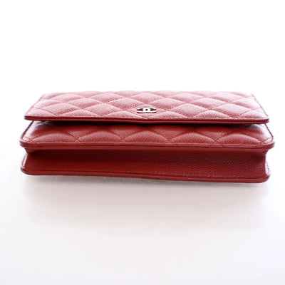 Chanel Wallet On Chain (WOC) Red Caviar