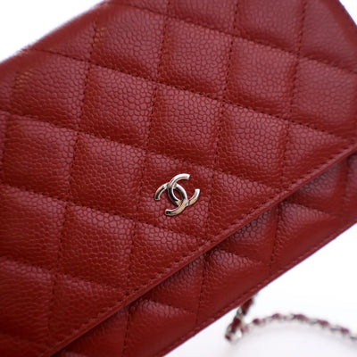 Chanel Wallet On Chain (WOC) Red Caviar