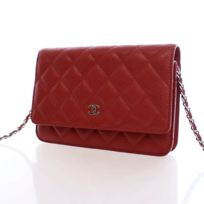 Chanel Wallet On Chain (WOC) Red Caviar