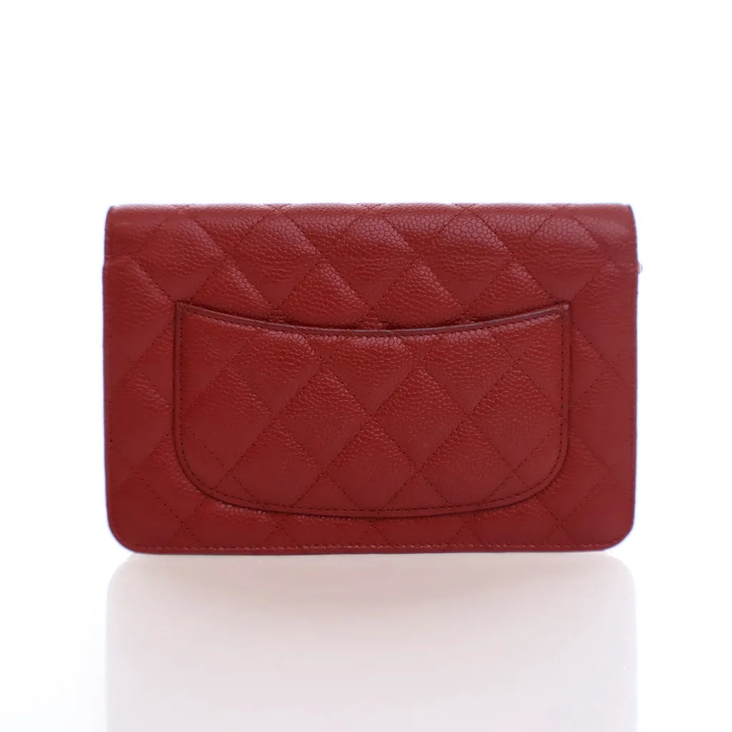 Chanel Wallet On Chain (WOC) Red Caviar