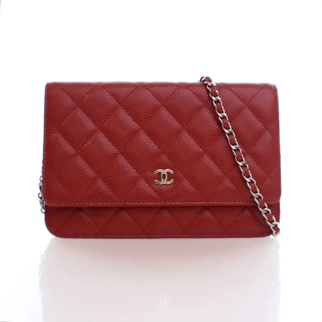 Chanel Wallet On Chain (WOC) Red Caviar