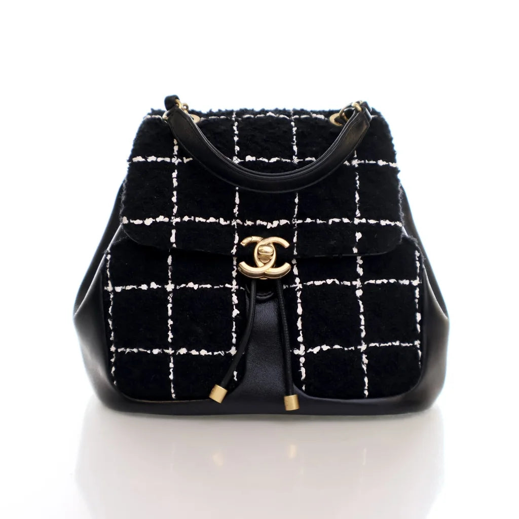 Chanel Mini Backpack Black Tweed