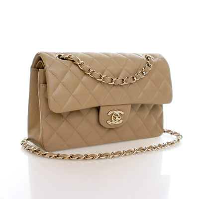 Chanel Classic Flap Small Dark Beige Caviar