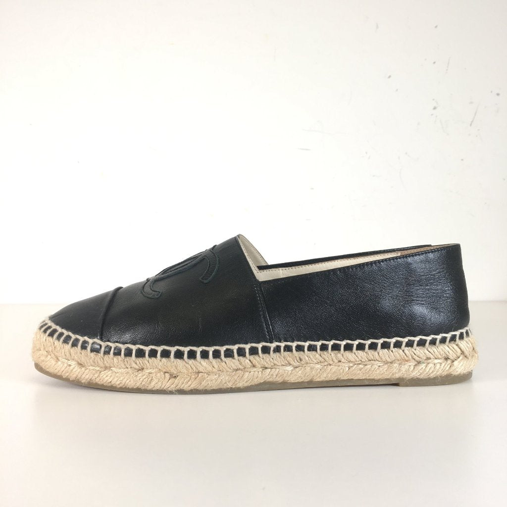 Chanel Leather Espadrilles