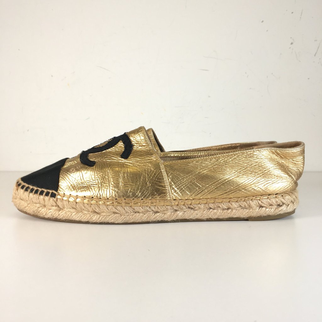 Chanel Leather Espadrilles