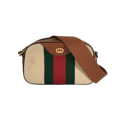 Gucci Vintage Web Canvas Camera Bag