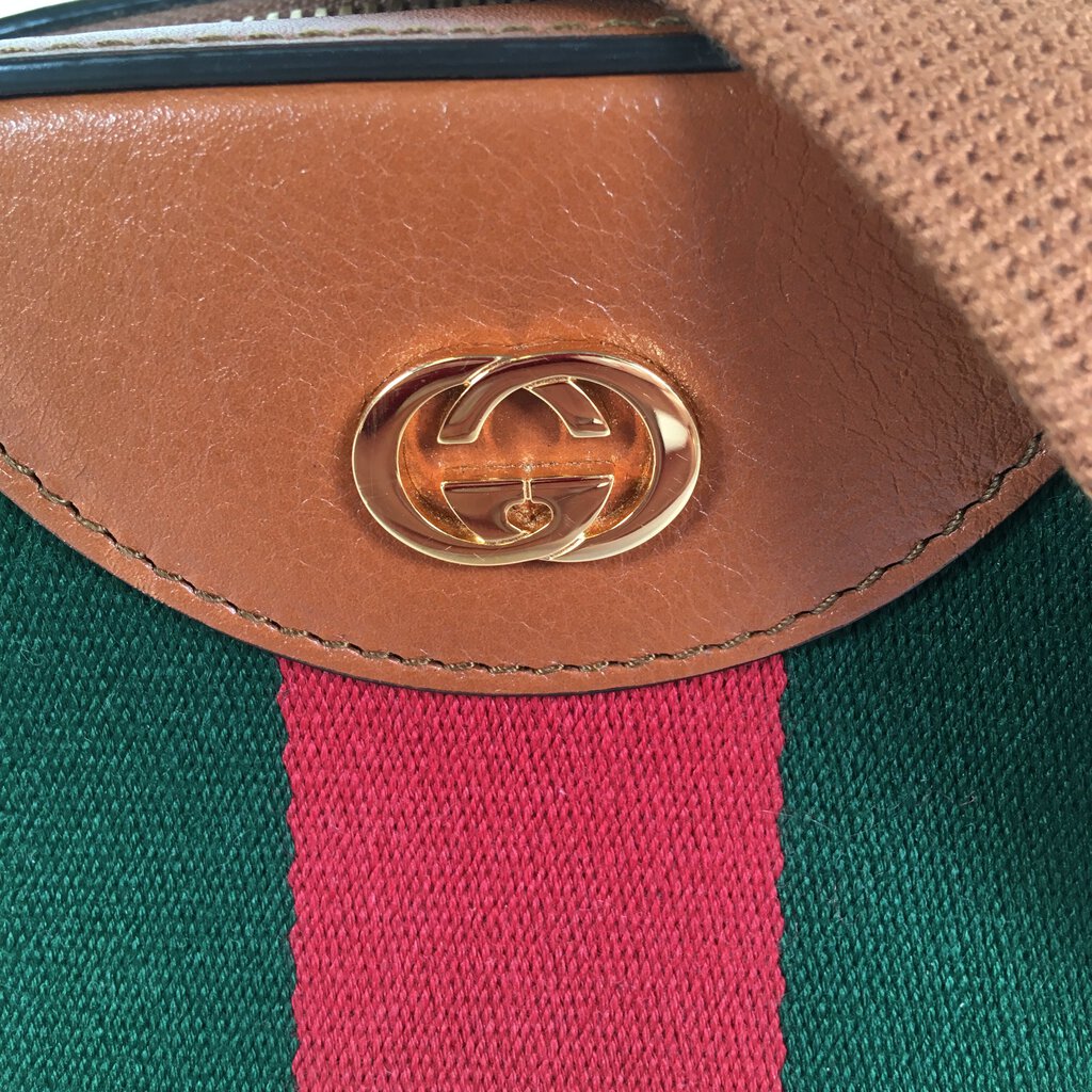 Gucci Vintage Web Canvas Camera Bag