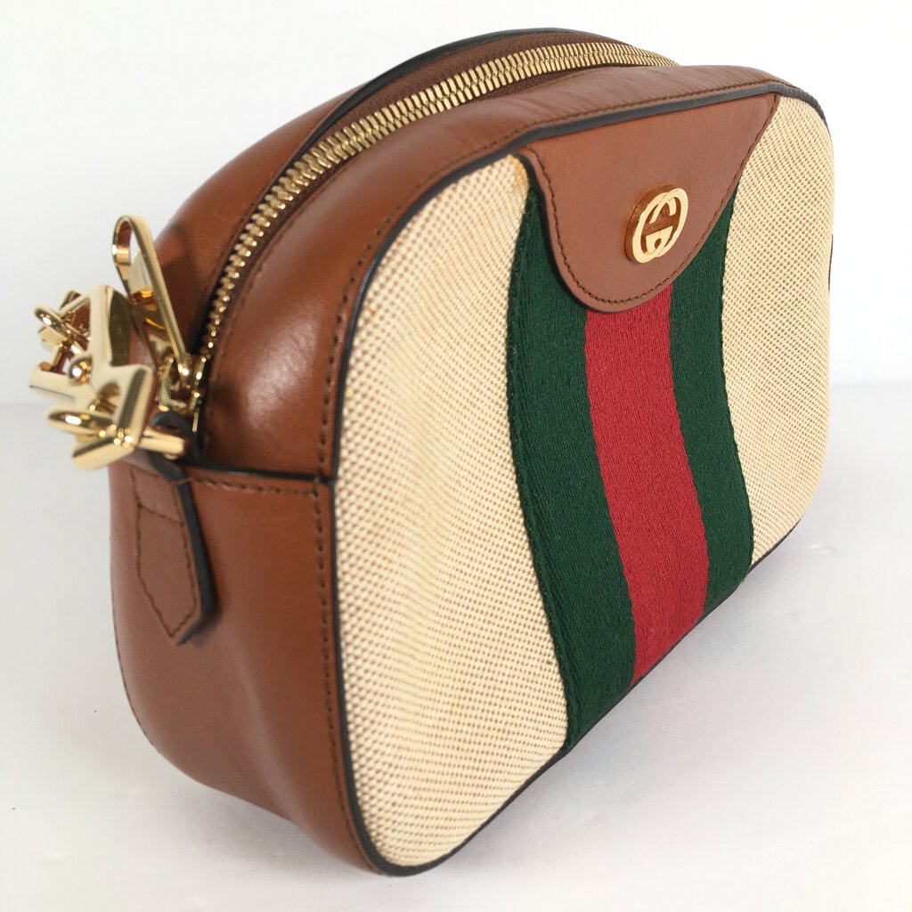 Gucci Vintage Web Canvas Camera Bag