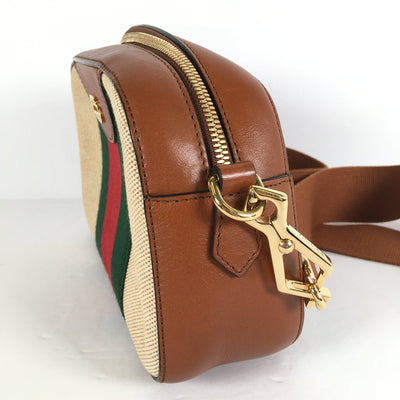 Gucci Vintage Web Canvas Camera Bag