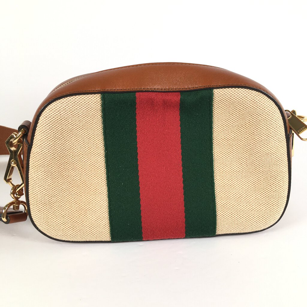 Gucci Vintage Web Canvas Camera Bag