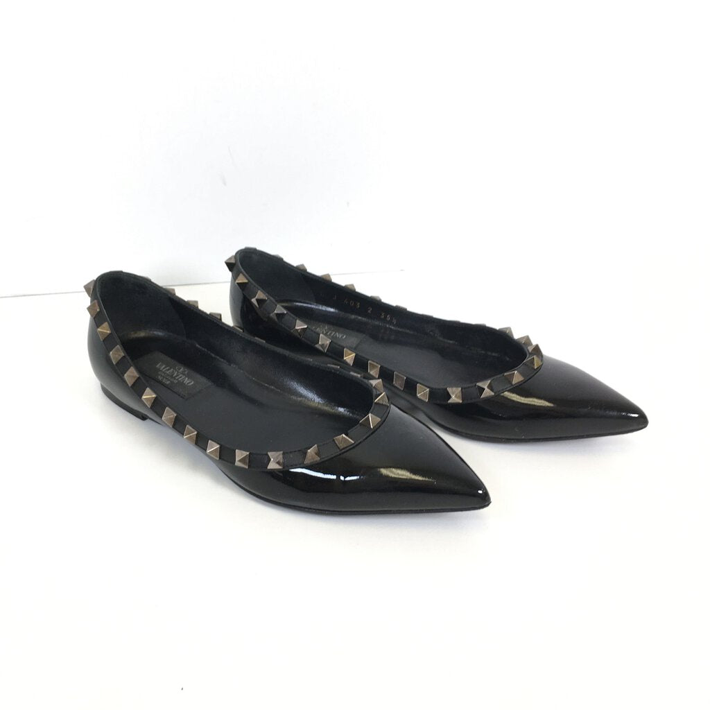 buy authentic secondhand Valentino Rockstud Flats calgary canada