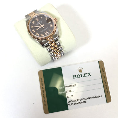 Rolex Datejust 31mm Chocolate Watch