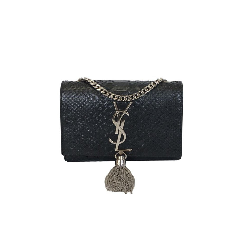 preowned Saint Laurent Kate Python Tassel Bag the realreal