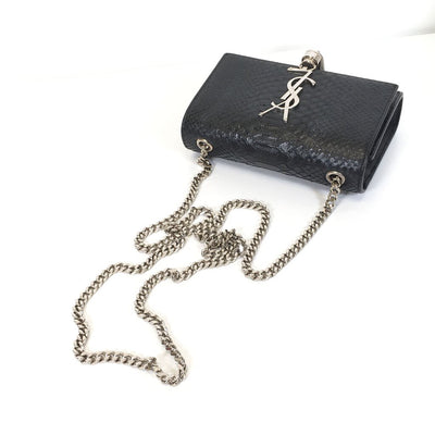 Saint Laurent Kate Python Tassel Bag