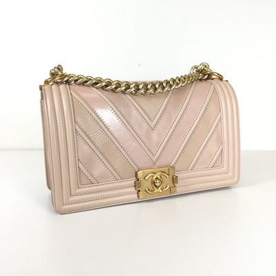 Chanel Chevron Boy Bag