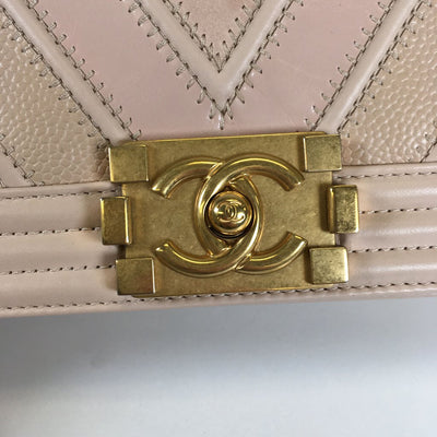 Chanel Chevron Boy Bag