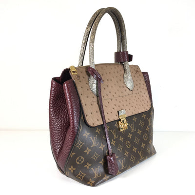 Louis Vuitton Majesteux Python Mm Bordeaux