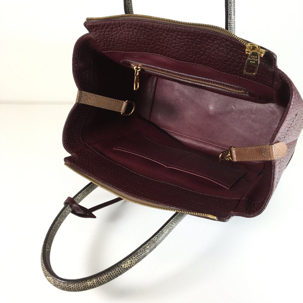 Louis Vuitton Majesteux Python Mm Bordeaux